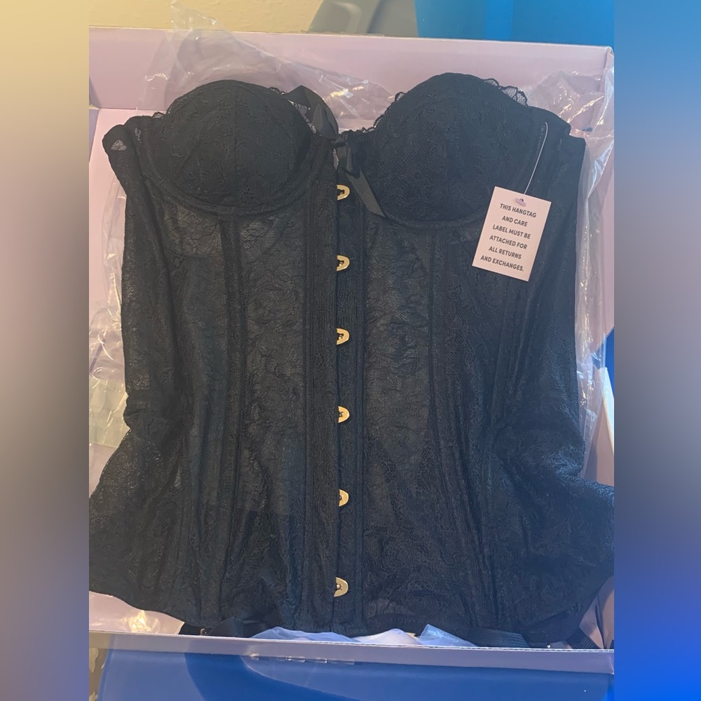 •the original• SAVAGE X FENTY Black Corset• - Picture 8 of 16